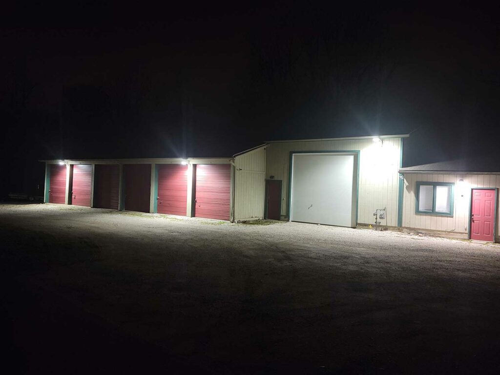 Lika Services Shop & Storage Units at night